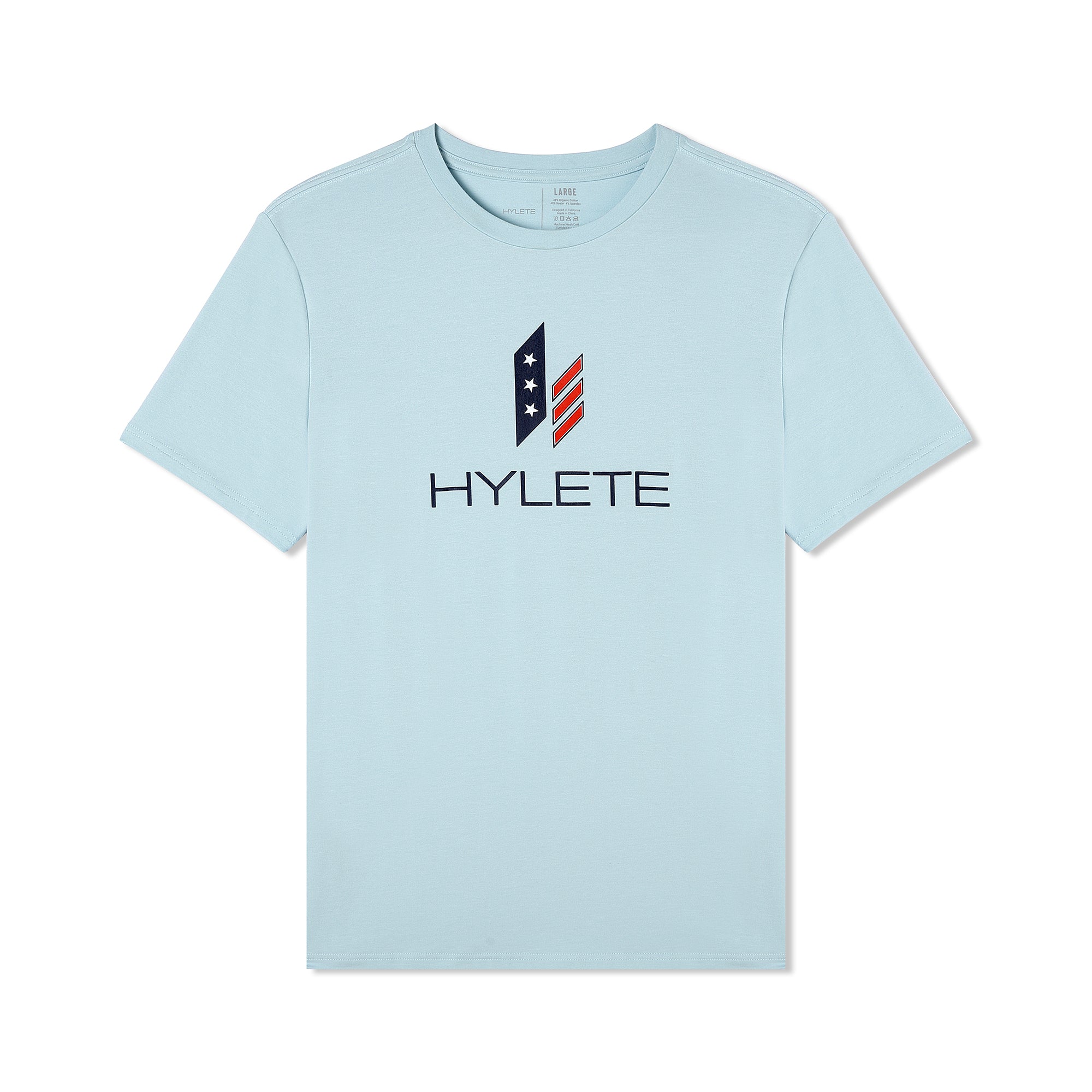 Stacked Nation HY-Blend Crew Tee Sky Blue